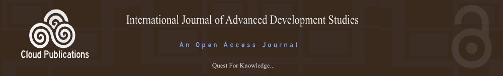 International Journal of Advanced Development Studies- An Open Access Journal