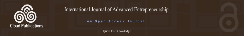 An Open Access Journal-International Journal of Advanced Entrepreneurship